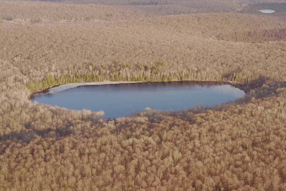Just to the East of Lucerne, it looks like Devils Lake had its ice-out on Saturday, April 11th.