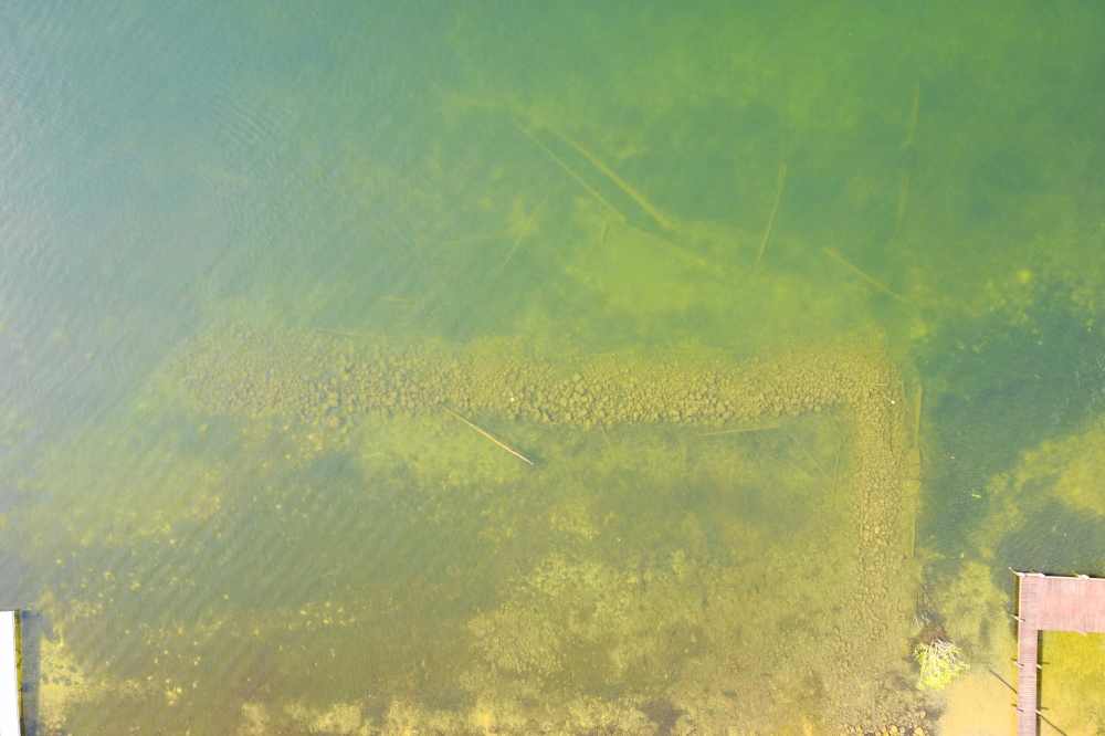 The water quality of Lake Lucerne makes it hard  to sneak up on the fish.  They'll see you coming from miles away.