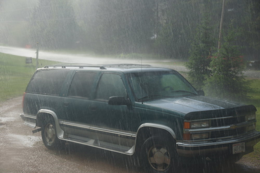 Other rain events included short, intense sun showers that washed smashed bugs and layers of pollen from cars and trucks.