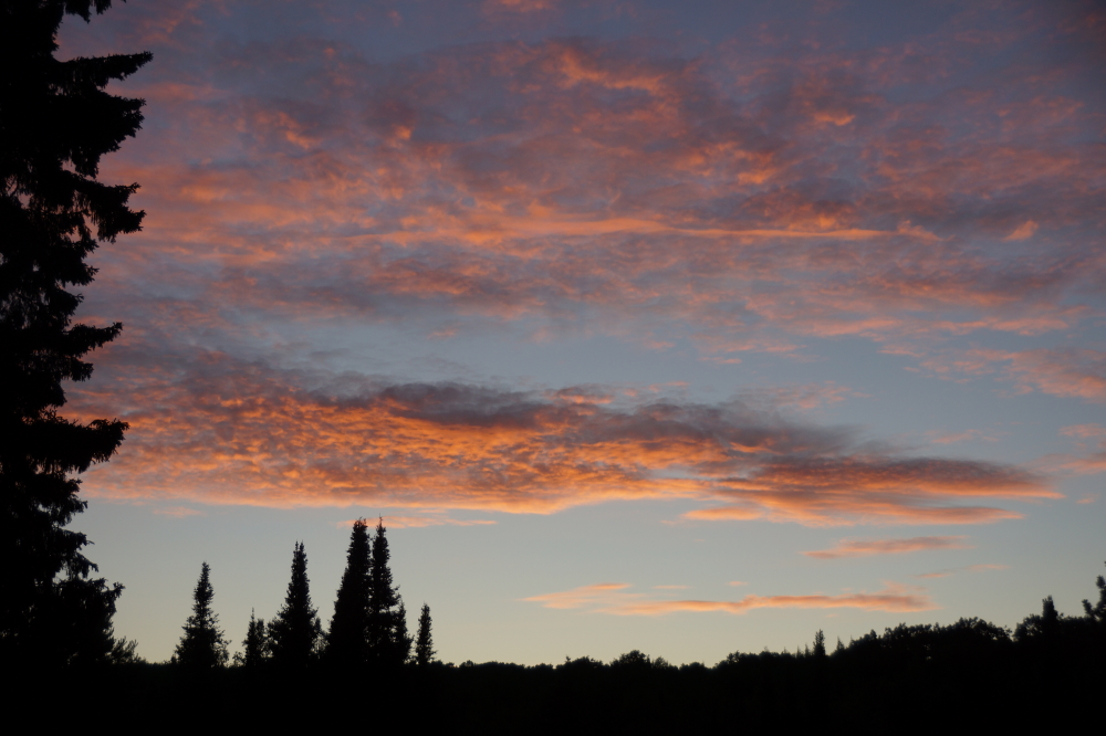 There were several noteworthy sunsets coloring the sky during the welcome evening cool downs.