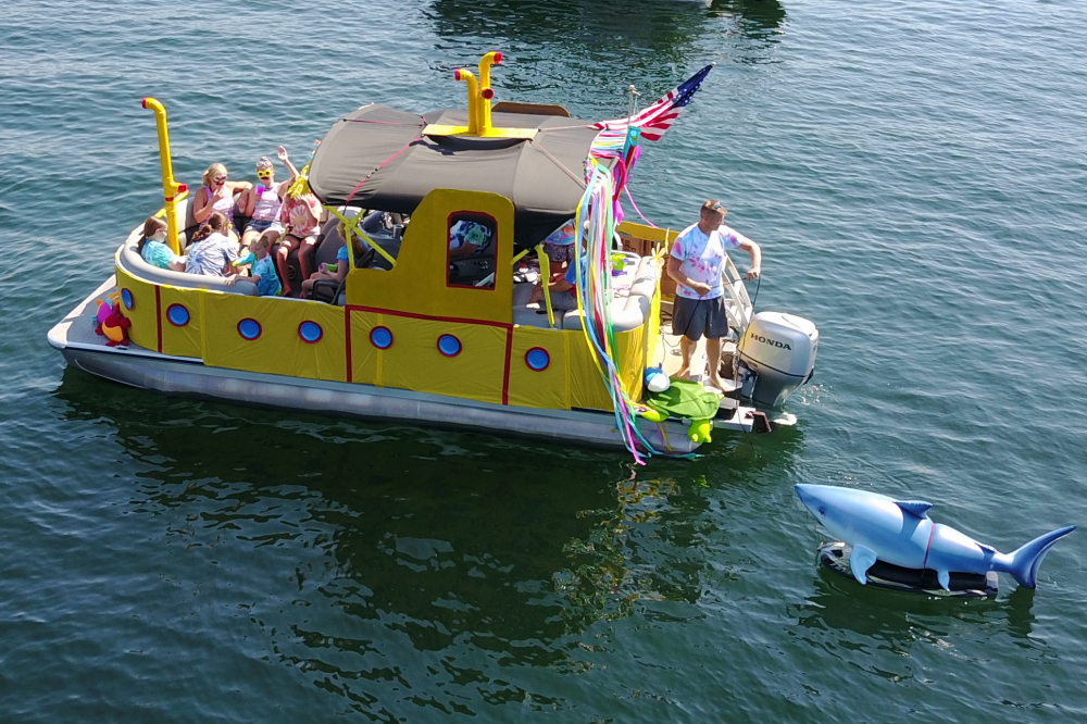 Our favorite was the "Yellow Submarine" boat that would randomly burst into song. The shark was a nice touch, but purists would have preferred a <a href='https://en.wikipedia.org/wiki/Blue_Meanies_(Yellow_Submarine)' class ='defaultlink2' target='_blank'>Blue Meanie</a>