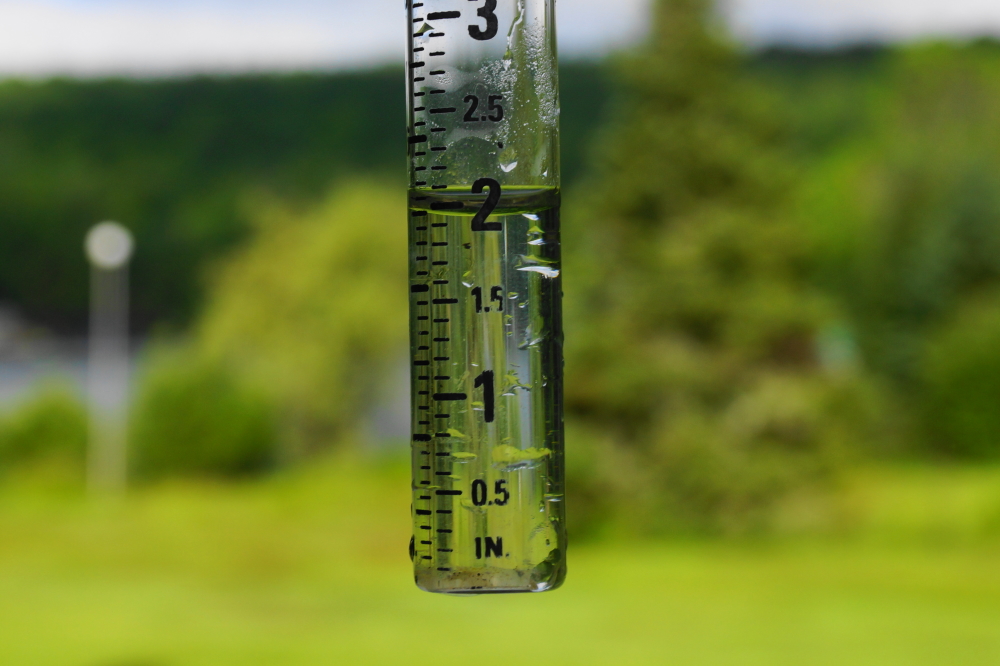 Monday's storm dumped 2 inches on the North end of the lake. There were reports of microbursts that drowned Southern parts of the lake with over 4 inches.