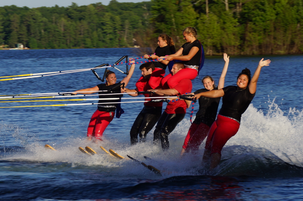 The rains paused for both ski shows last week.