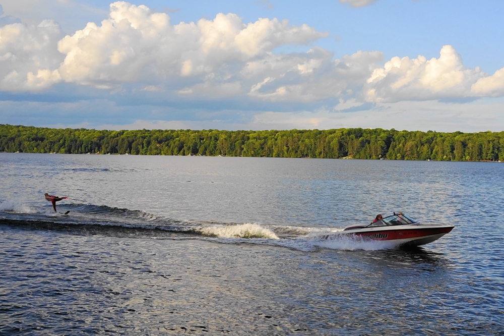 As many fine acts graced over the top of the water, the clouds grew.