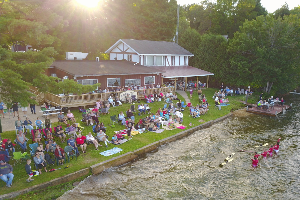 Wednesday's show had a larger crowd, no rain, and a much rougher lake that grew more angry with each passing act.