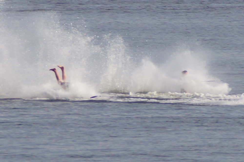 And then there are the falls. There are three categories of crash. There's the foot up, back side smack.