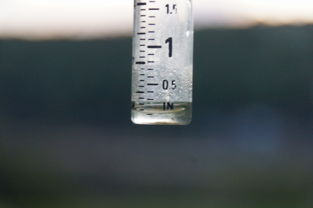 In addition to the cool air, last week also included a small amount of rain. 