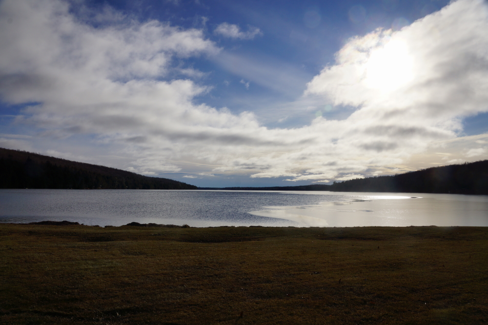 With the snow and ice that occupied the middle of October, we missed getting that last mowing. It turns out it wasn't missed, just delayed.  It might have been the last time to join toe to water, but the bar's lawn was cut instead, partly because it was sort of needed, but mostly because I'm not insane. The lake may be open, but that water is really cold. In summation, last week excluded ice-in and snow, but included wind, mowing, and otters.<br><br>-Nemo didn't ski either.