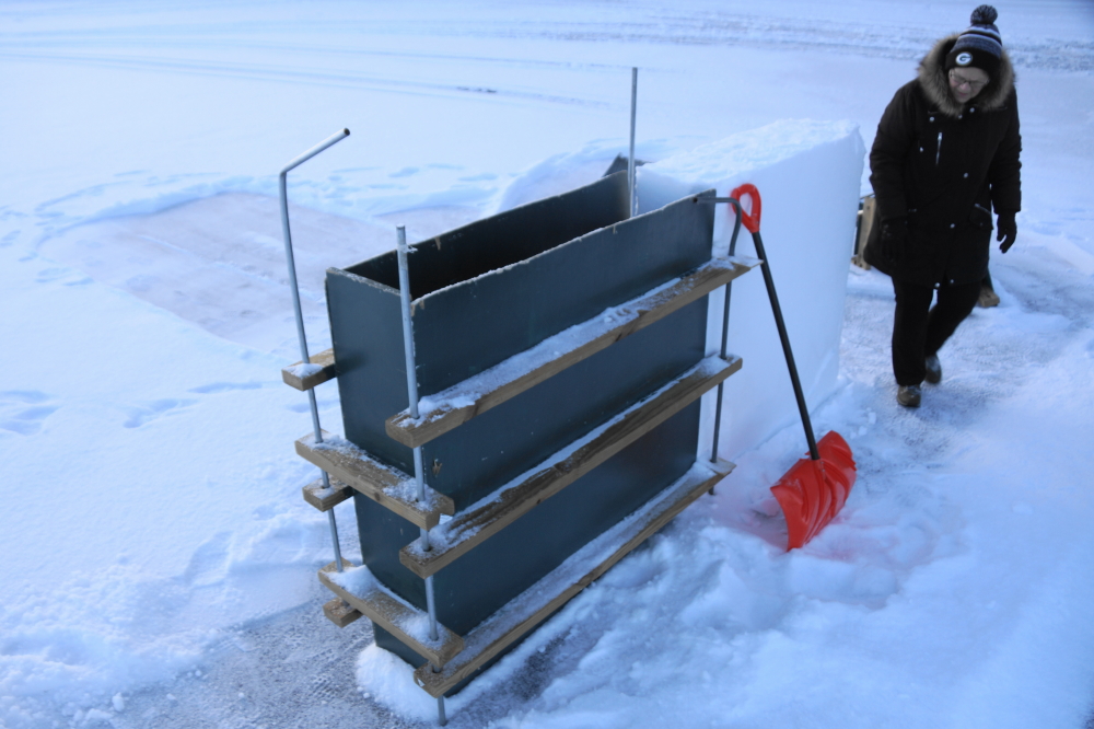 Over the weekend, construction began on this year's forts for the annual Lake Lucerne Bottle Rocket War which is scheduled for this Saturday at 7pm (1/16/2021).
