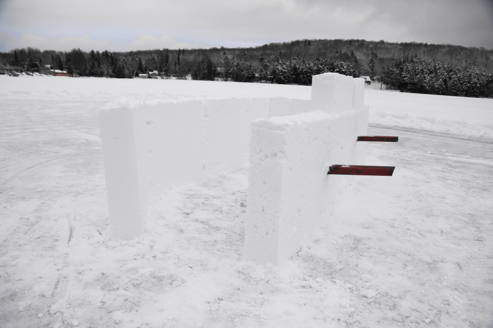 The finished northern fort boasted two 4" krispa class launchers, walls, and a remounted polycarbonate window.