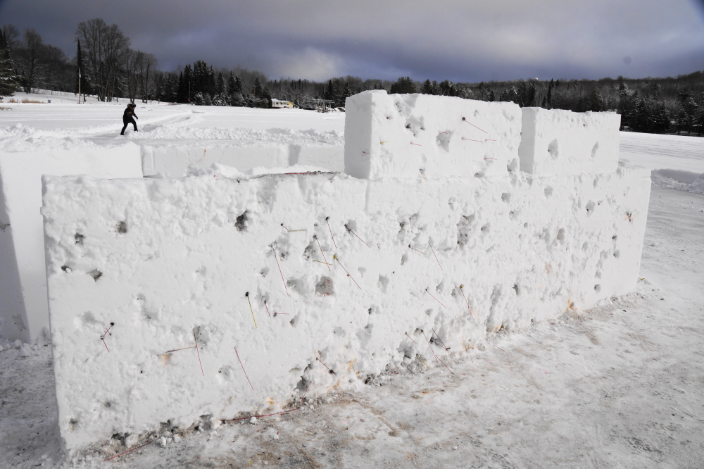 Many of the sticks were picked up by the time we arrived. The damage that the North's war wall sustained was astonishing.