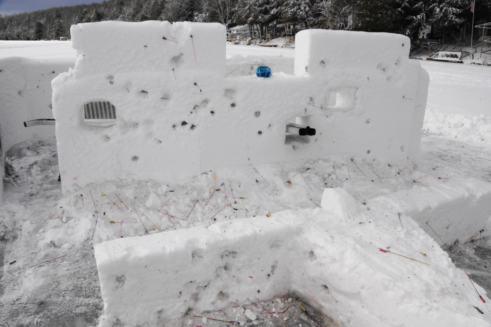 The damage to the Southern fort was testimony to the improved gunnery of the North.