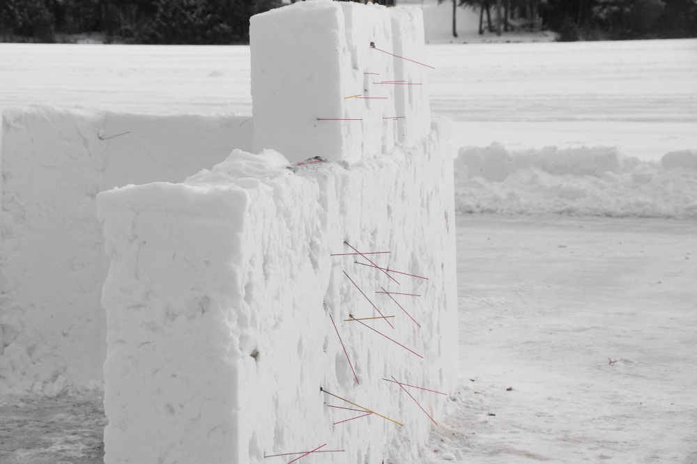 Given the snow-ice nature of the war wall, we were amazed at the number of "stickers" embedded in the barrier.