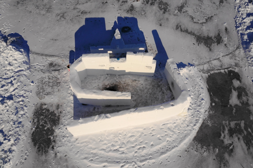 The southern fort is holding up well in the warmth-less sun.