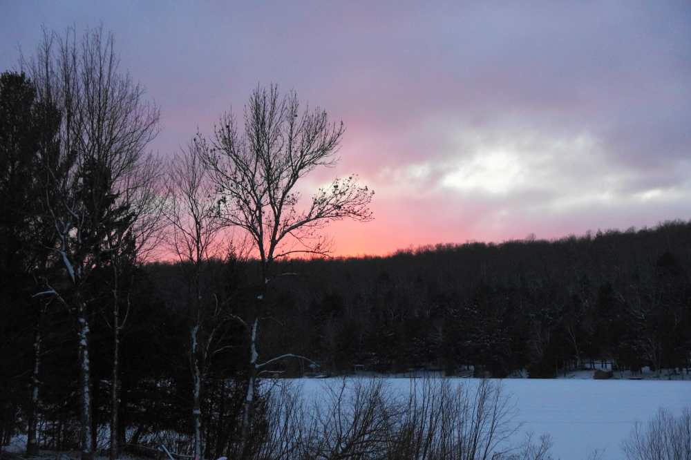 As the sky cleared and temperatures dropped, we were treated to a few nice sunsets.