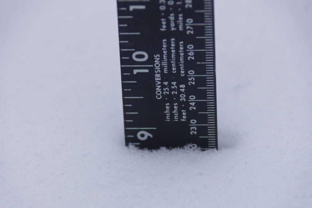 By the time it ended, there was about nine new inches on the deck. But wait, that's not all...