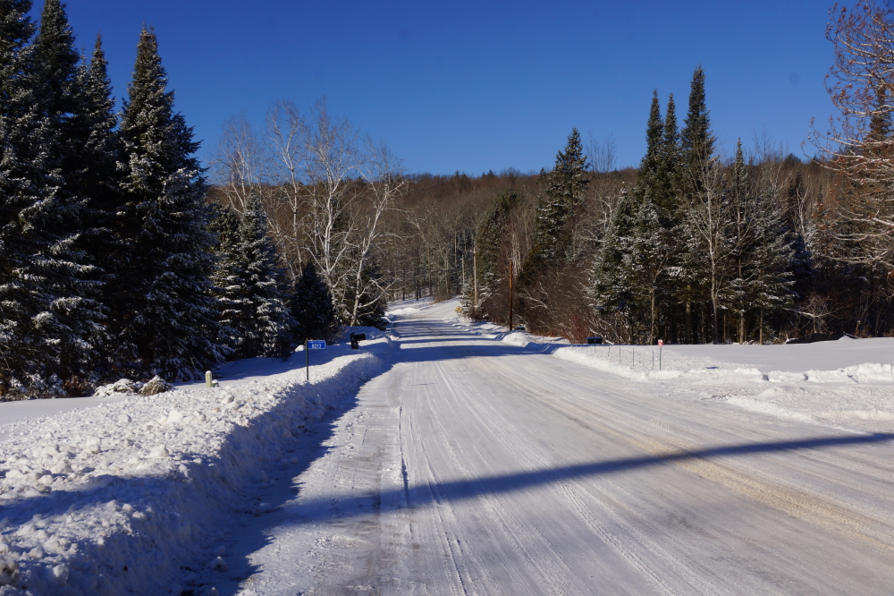 Road conditions remain...interesting. 
