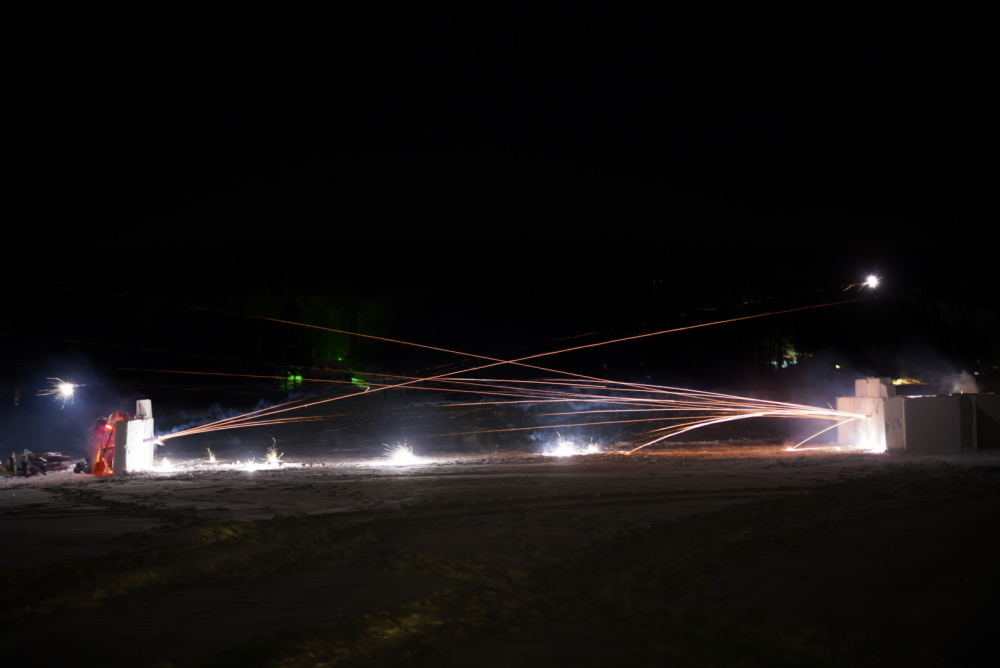 Some shots went short, some went long, but most seemed right on target.