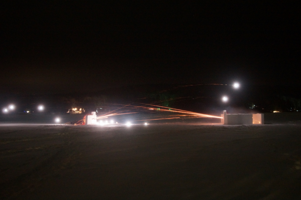 In about 45 minutes, over 3500 rockets were fired.