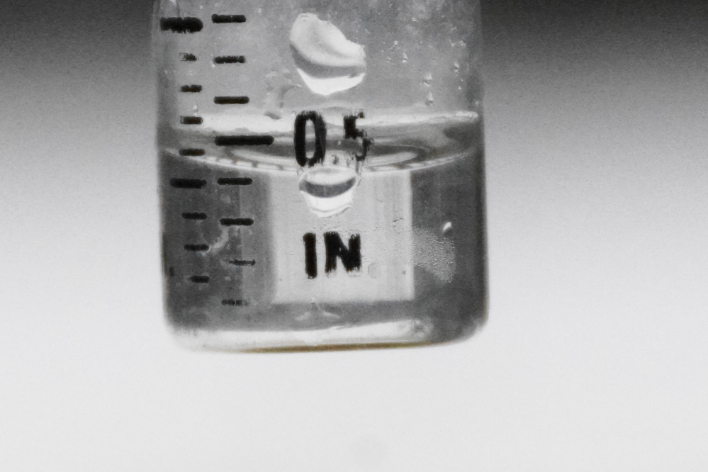 It started with rain. Rain this time of year is expected and, when the lake level was low, welcomed. Then the temperatures started to drop. At the half inch mark, we took in the rain gauge to prevent cracking that could happen on the off chance that it got cold enough to freeze.