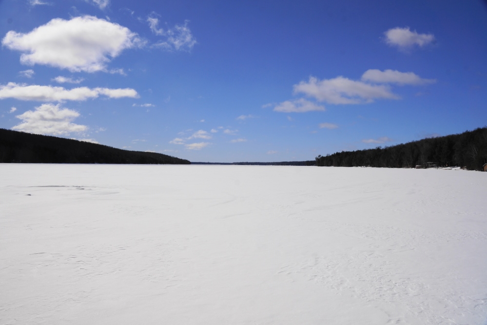 Zombie Winter, the third Horseman of the Snowpocalypse, usually arrives, taunts a young Spring for a day or two, and then leaves. Not this year's un-dead ugly cold bringer.  The arctic cold spanned the weekend and flowed into the next week.  Normally, a visit from Zombie Winter will push ice-out back up to a week, but this extended visit could push it into May. If the ice was a yard thick, I'd guarantee a May ice-out, but with only 19.5 inches separating us from putting in the pier, it will probably be sooner. Unless we get a rare visit by the fourth and final Horseman of the Snowpocalypse (Silenced Spring). Then we're thinking June and that will make for a very interesting first ski show.<br><br><br>-Nemo likes his taps running and his June ice free.