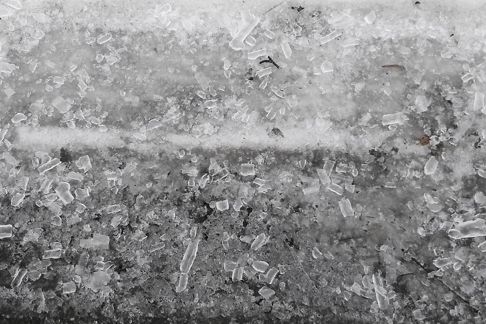 Afterward, as the temperatures and wind picked up, tiny tubes of ice fell from the trees on to the roads, paths, and those checking the tapping field to see if the trees were running.