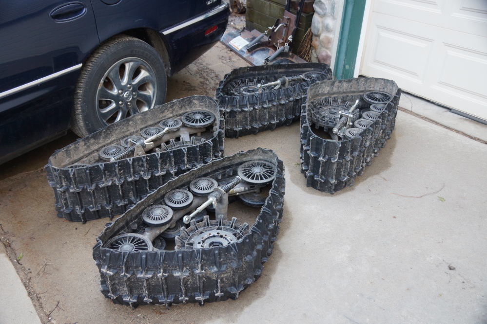 Spring felt a little closer when we witnessed a rare and wonderful act of nature as an ATV molted. In just under an hour, its discarded tracks lay on the concrete as it fluttered around the ground on shiny wheels.