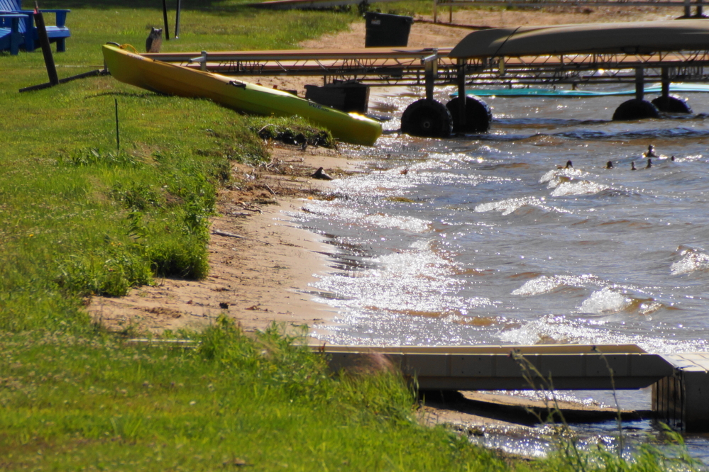 The lack of rain is dropping the lake level and beaches are starting to be a thing again on the north end of Lucerne.