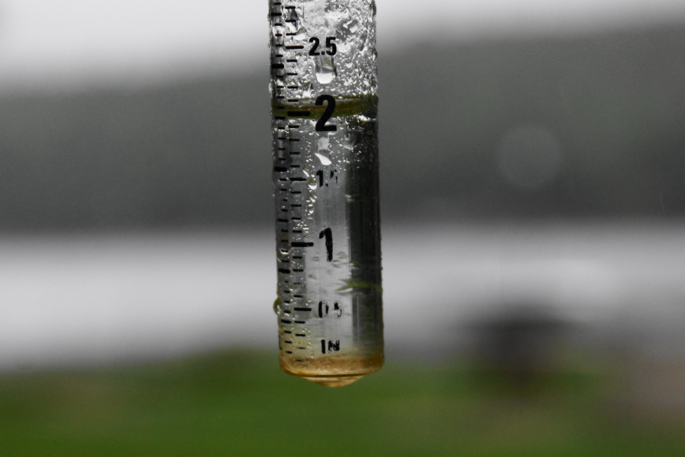 By Monday morning, dormant lawns were waking up and the lake was two inches deeper.