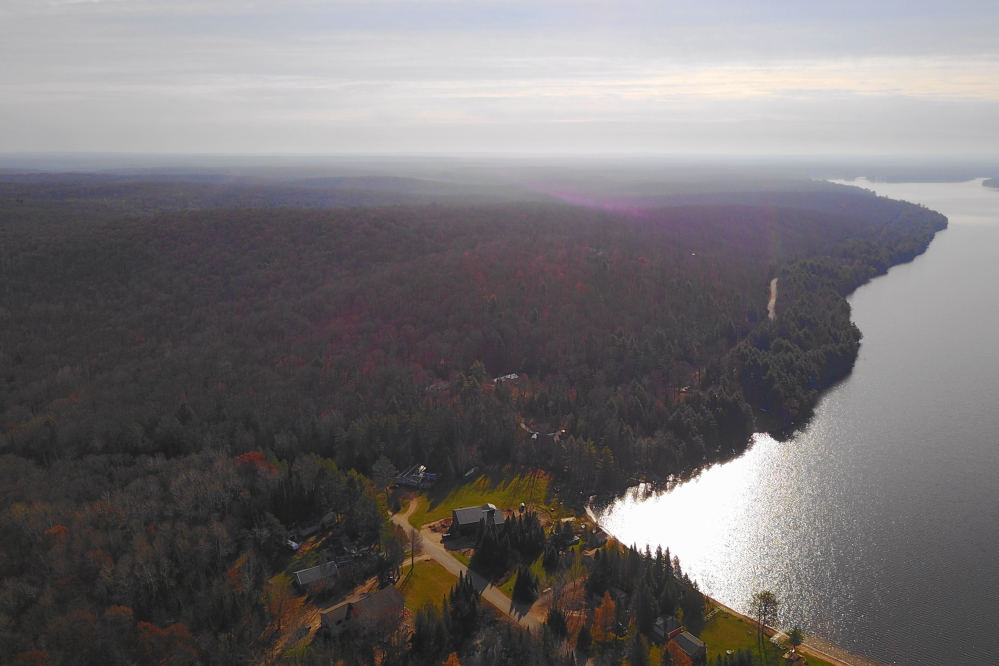 The leaves are almost completely off the trees. I'll be posting the time lapse of the hill on the east side of the lake soon.  In just two minutes you'll be able to see it go from green to leafless.