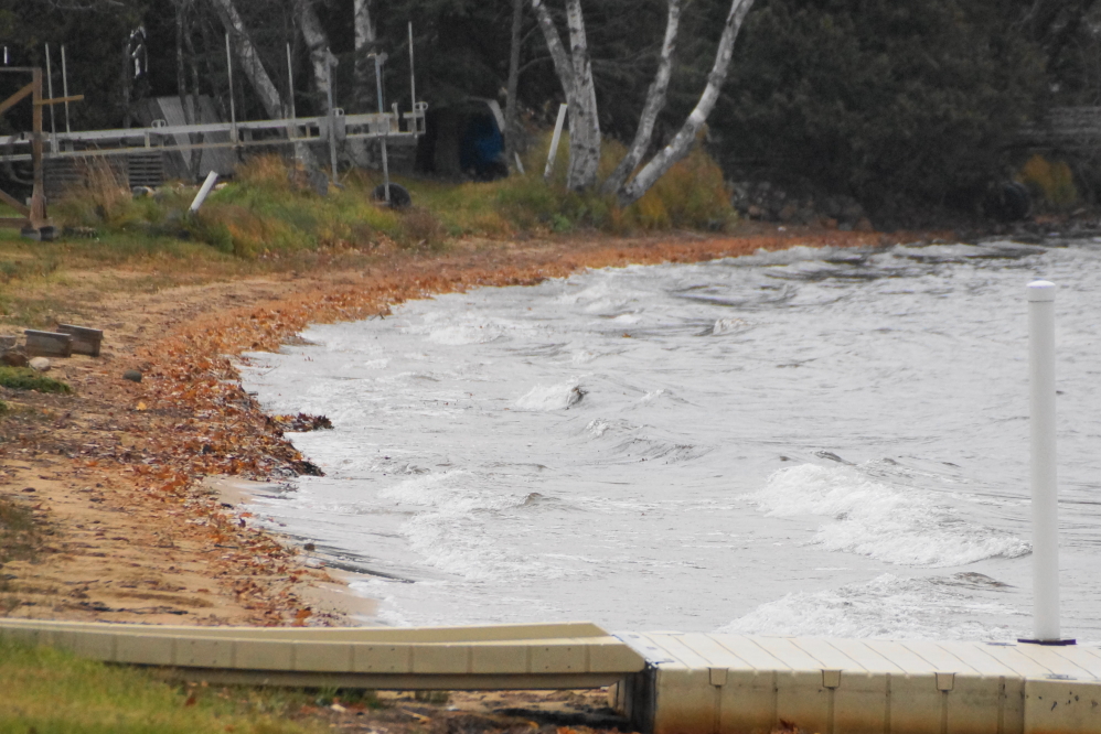 The rain at the start of the week was accompanied with some wind that created  impressive rollers that battered the north shore.