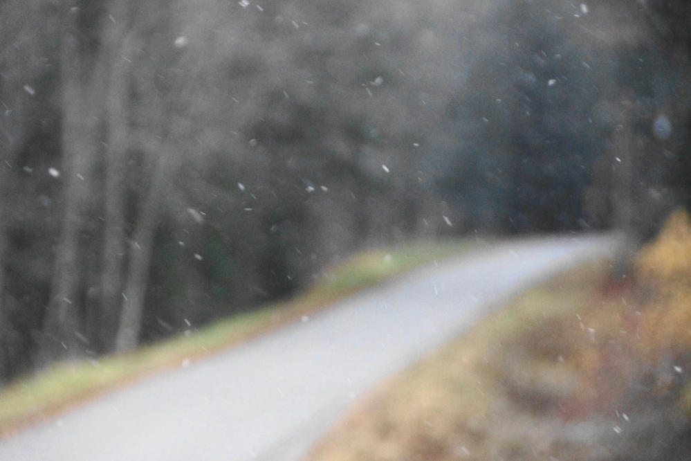 Then came the cold and with it some unforecasted flurries.