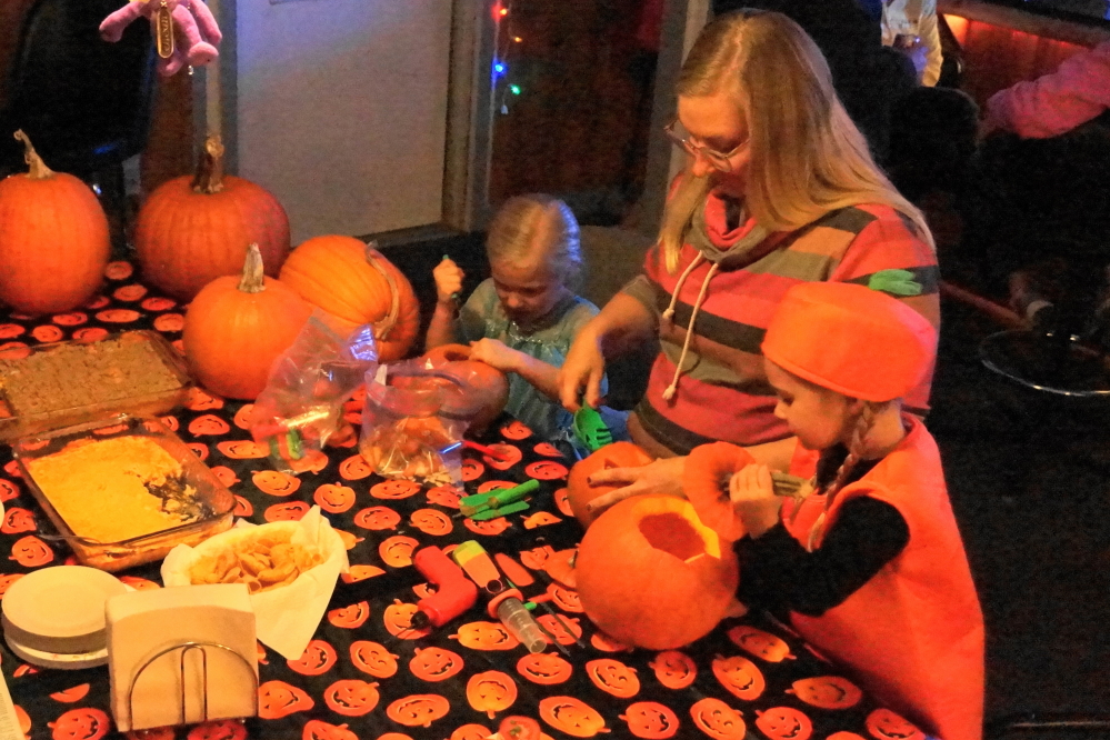 Drinks were drunk, food was consumed, and pumpkins were given faces.