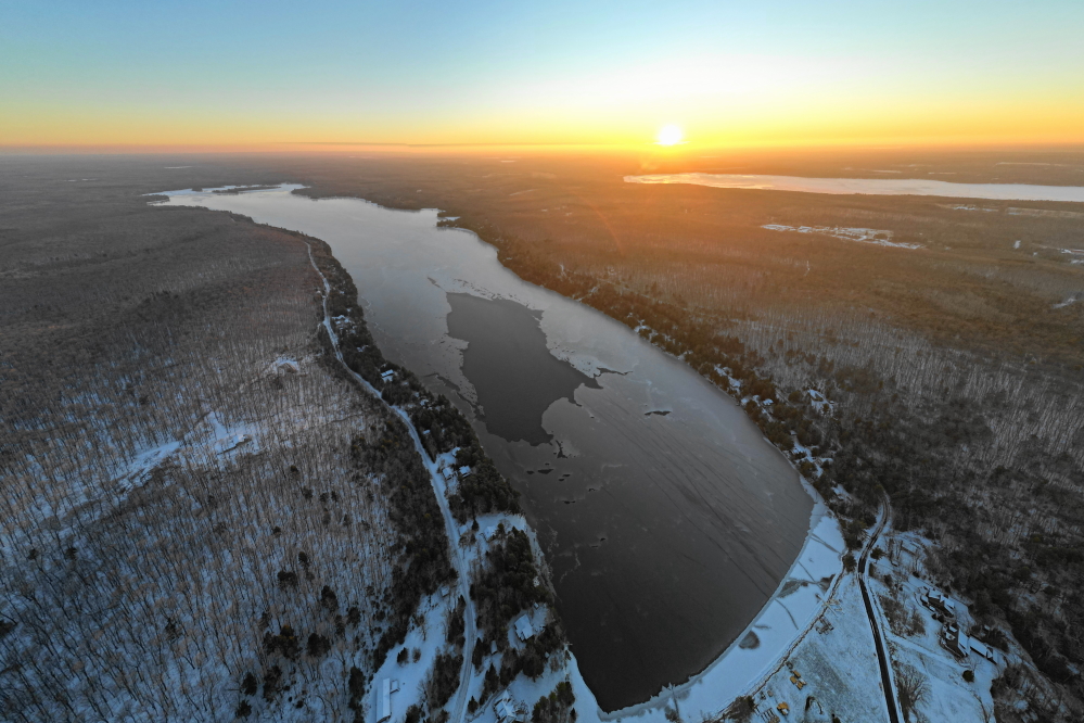 Lake Lucerne Ice Covered.