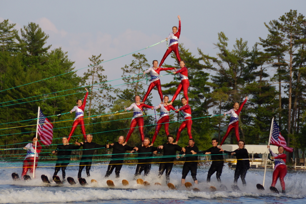 There were two ski shows on Lucerne in front of Waters Edge last week. Both were great.