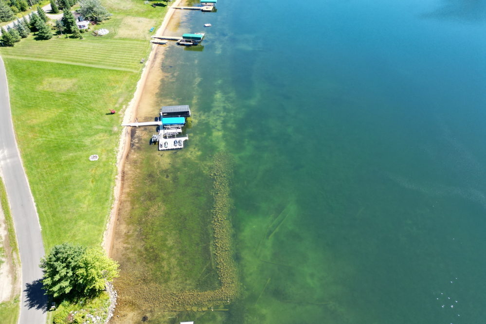 The beaches on the north end of the lake are coming back.