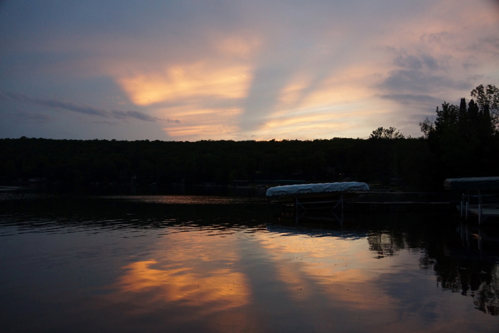Several sunsets were great. Months before the great sunsets and eagle activity, it was proclaimed the the rock band KISS had scheduled a Crandon date on its farewell tour. We previously dismissed any truth to this rumor to be as likely as the Mays bar changing its name, Hamm's regaining its beer dominance, or a blue moon.