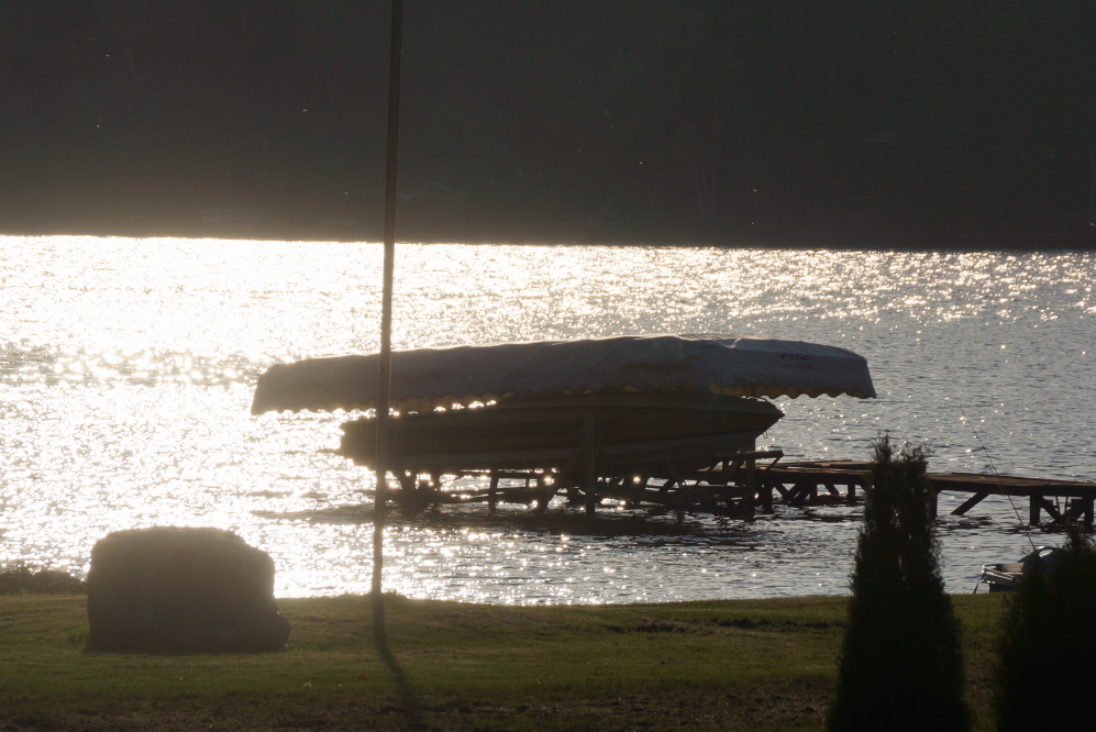 A few around the lake have not given up on at least one more ski run before ice-in.