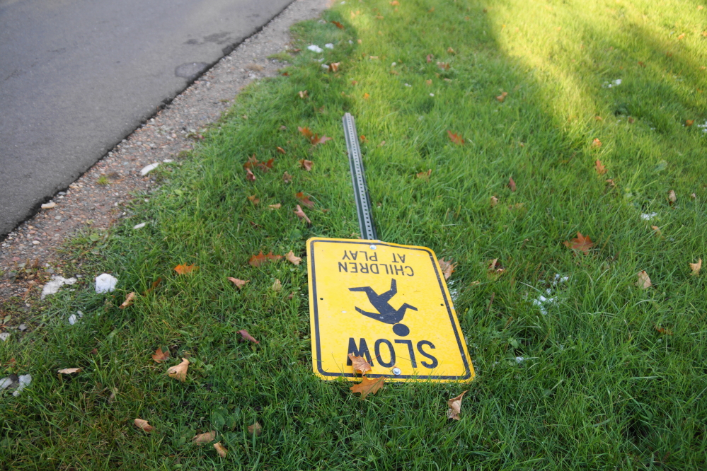The snow was judged deep enough to plow. No mailboxes were harmed during this first plow of the year, but a sign on West Shore Drive was not so lucky. It was noted that the sign's demise may not have been plow blade related, but rather the result of a motorist that had trouble negotiating a turn on the snow covered road.