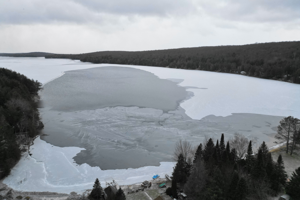 All it took was a cold, still night for the ice to take back an impressive chunk of open water.