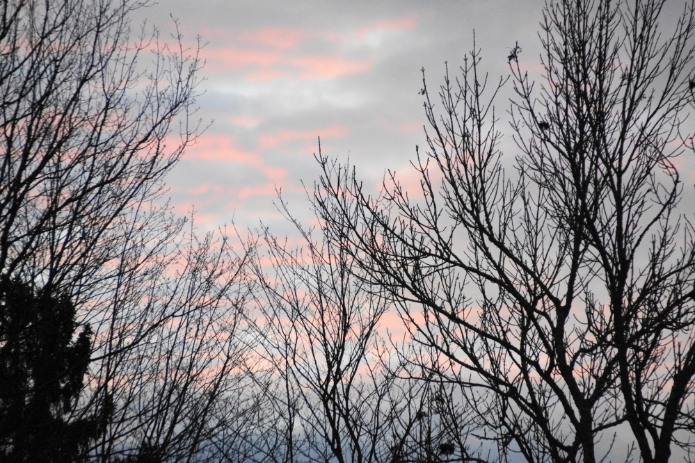 All the clouds did not go away. This kept the temperatures a few degrees warmer.
