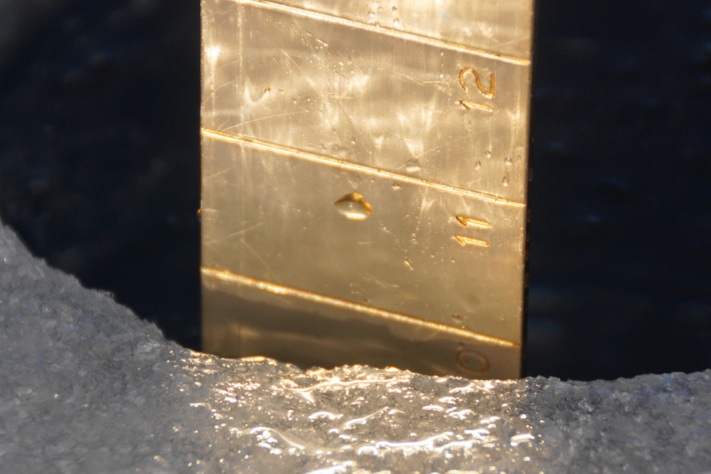 As of Sunday, there was 10 inches of very good ice covering Lucerne.