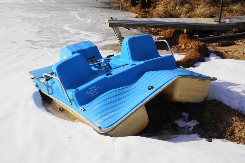 Boats left in the lake suffered more.