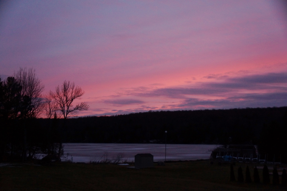 There was one sunset (Friday's) of special note.