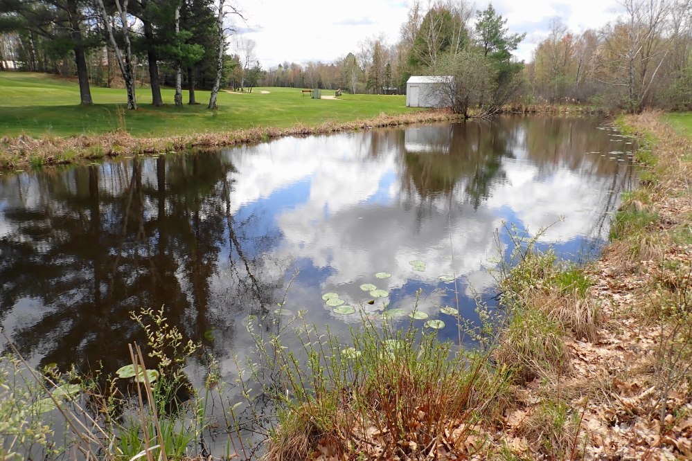 The NCC golf course is open and the rain has made the water hazards extra perilous.