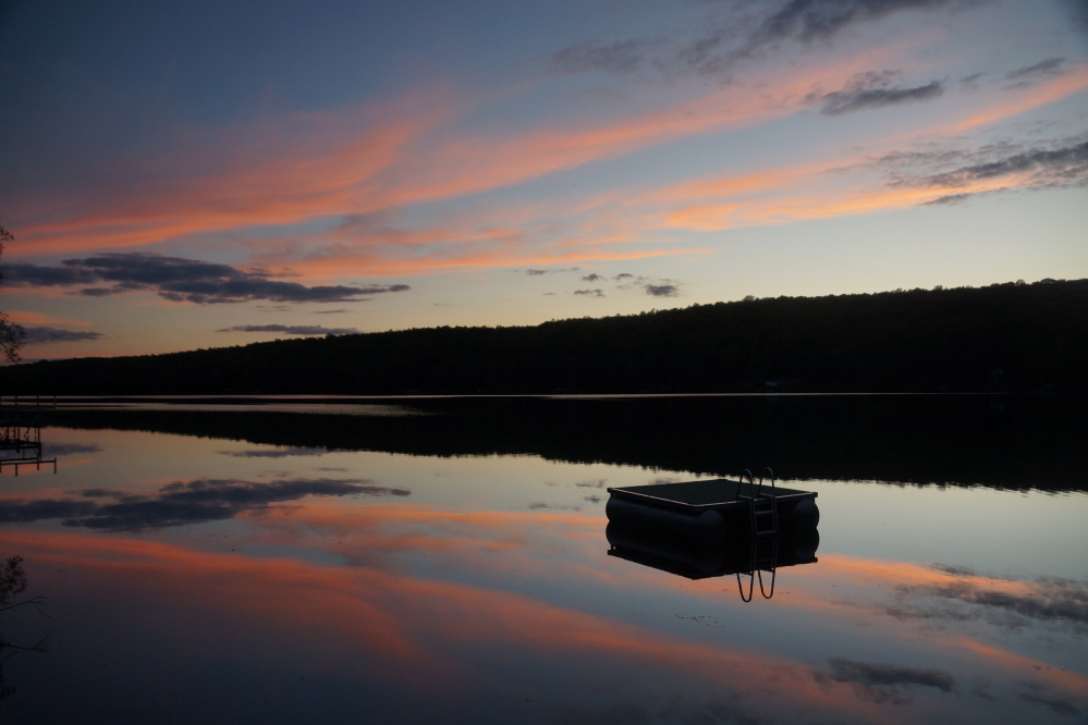 Evening accessories included a super flat lake to reflect an occasionally interesting sky.