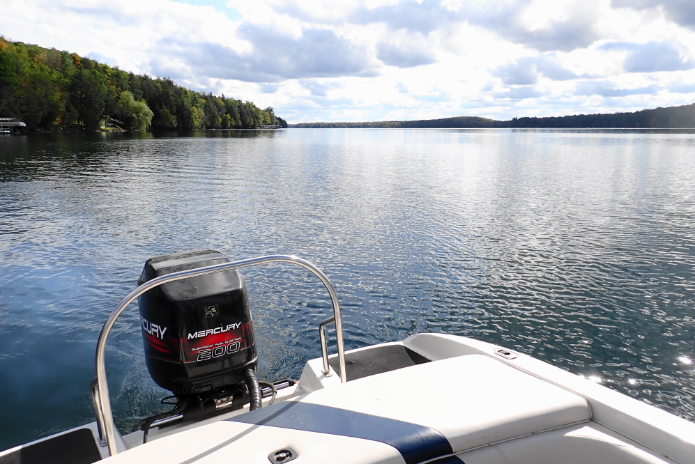The joy of warm, dry, and calm was augmented by still having a ski boat in.
