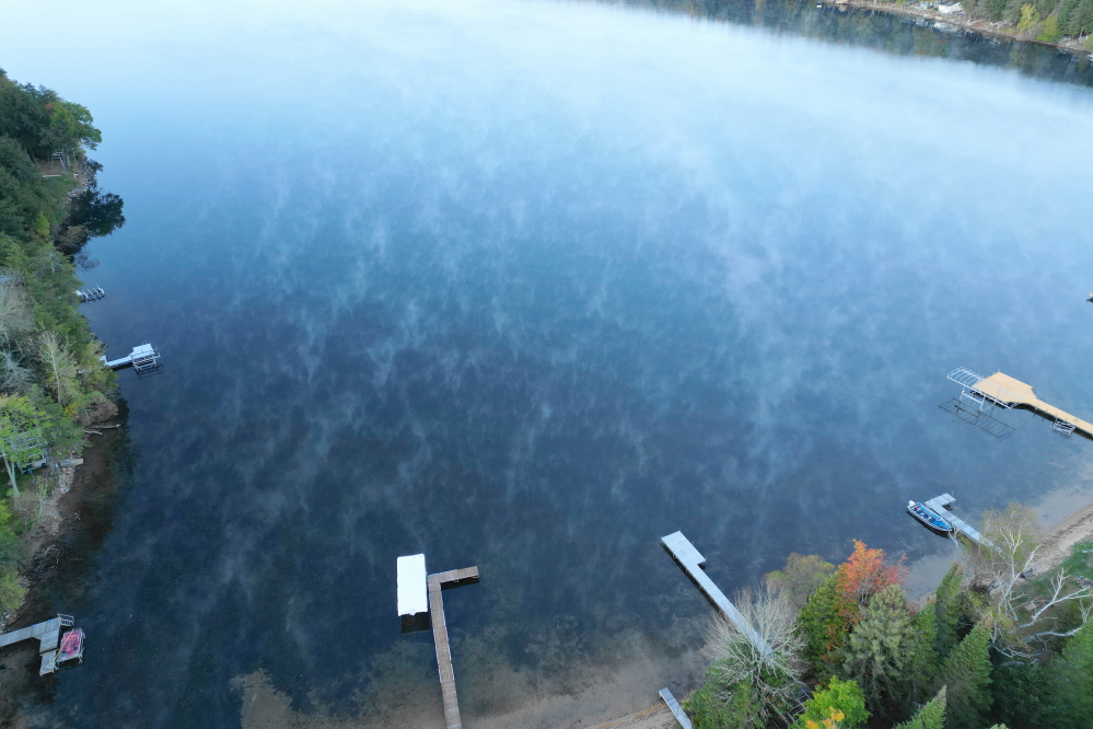 The cold morning lows had the lake steaming. 