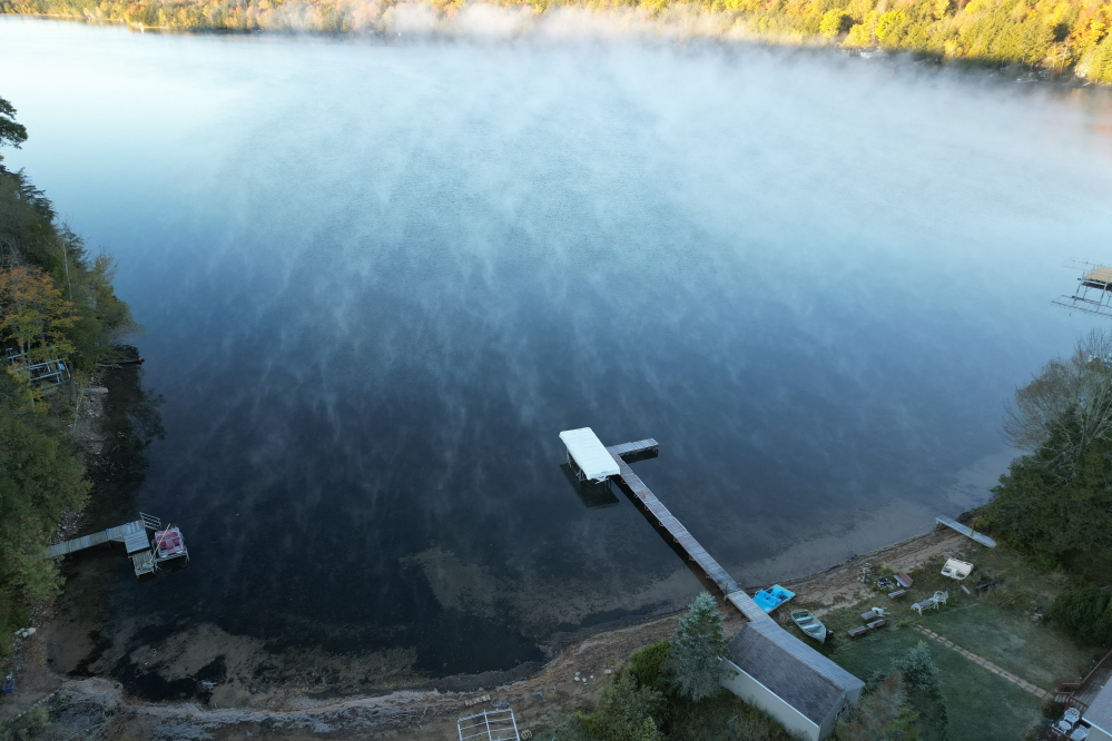 The cold mornings committed lake heat larceny. By the weekend the cooler days dropped the lake temperature under 60°F. Until next summer, swimming will be a mostly involuntary event (tripping on the dock, tripple dog dares, bad bets) and will add to the rich oral history of the area.