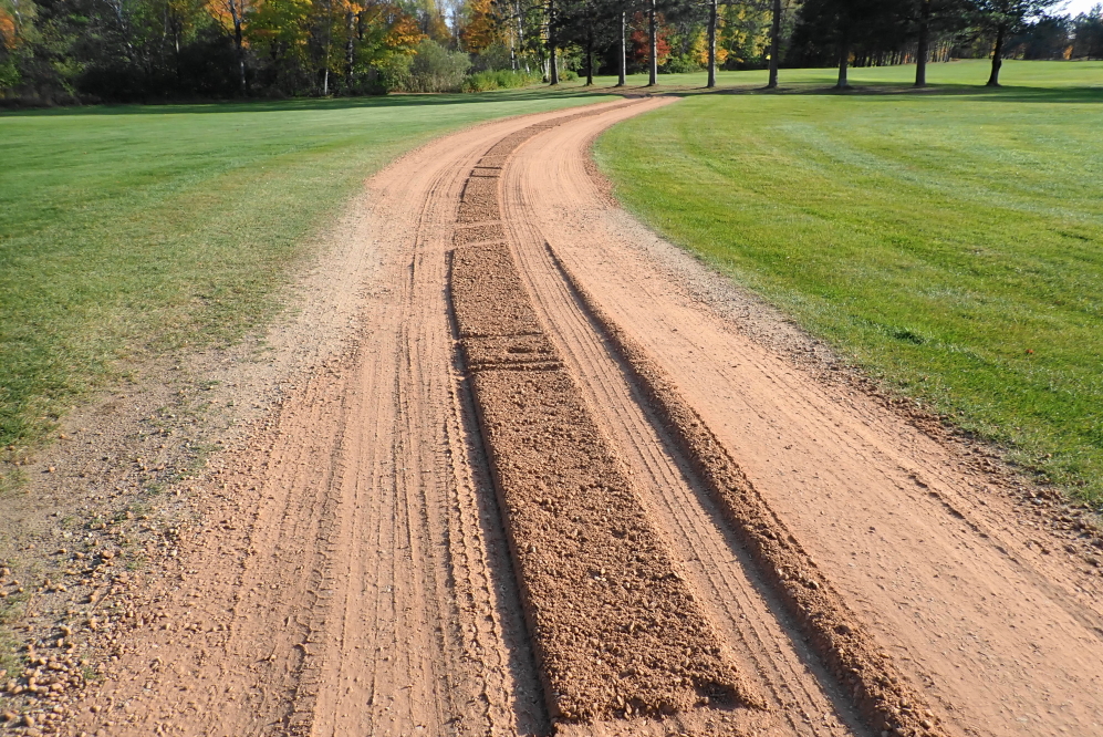In other improvements to northwoods infrastructure, new gravel was added to a service road at the NCC golf course.